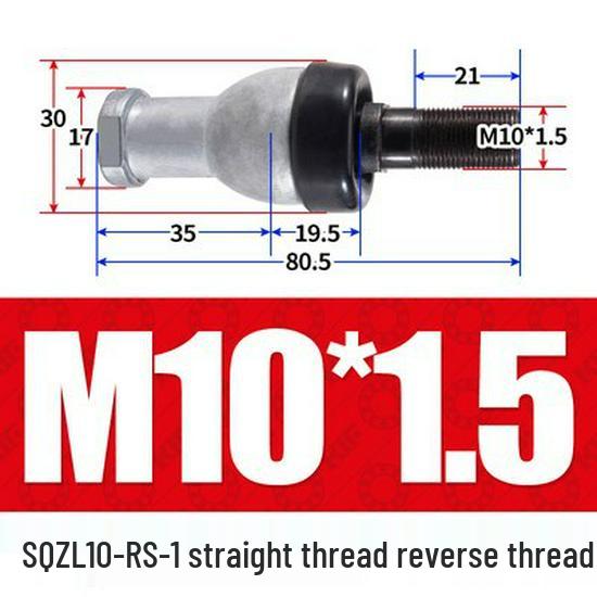 Bent Rod End Joint Bearing with Ball Joint SQ/SQZ5 - Sizes 6 to 22-RS