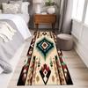 Bohém Etnikai Futószőnyegek Geometriai Mintás Retro Padlószőnyeg Csúszásmentes Puha Beltéri Lakásdekoráció Hálószobához Éjjeli Szekrényhez Előtérhez