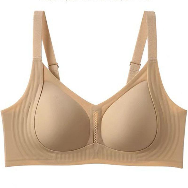 Invisible Bra Women's Underwear Breathable One-piece Fixed Cup Bra Gathering Invisible Bra Push Up Bra