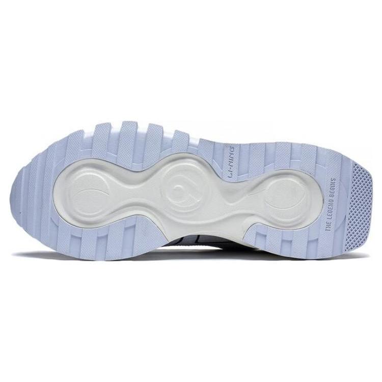 New LiNing Fangyuan EVO Wear Resistant Height Increasing Low Top Sports Casual Shoes Women's Blue Gray AGCS164-5