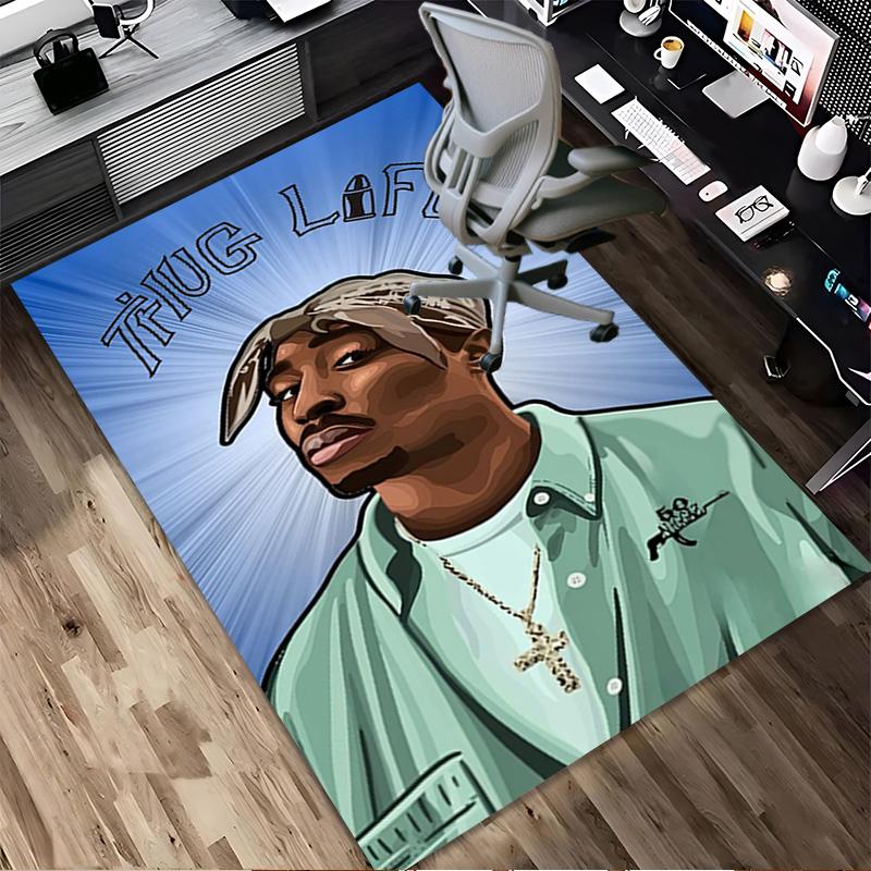 Thug Life Living Room Non-Slip Area Rug Soft Carpet for Bedroom Game Playroom Sofa Office Home Decor Doormat Christmas Gift C9211183