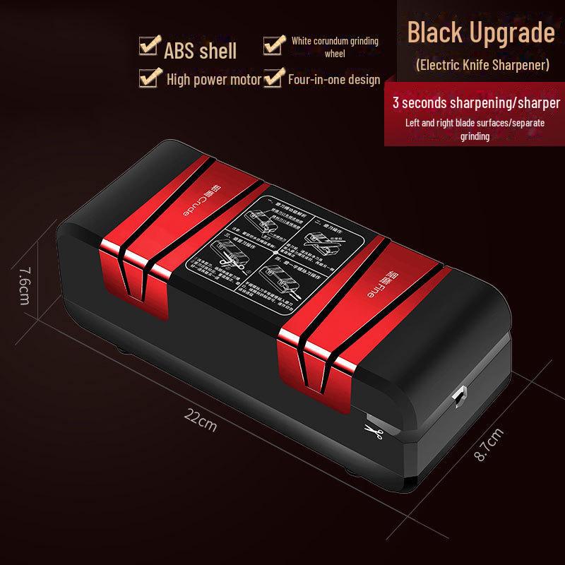 Automated Multi-Use Electric Knife Sharpener with Diamond and Jade Components