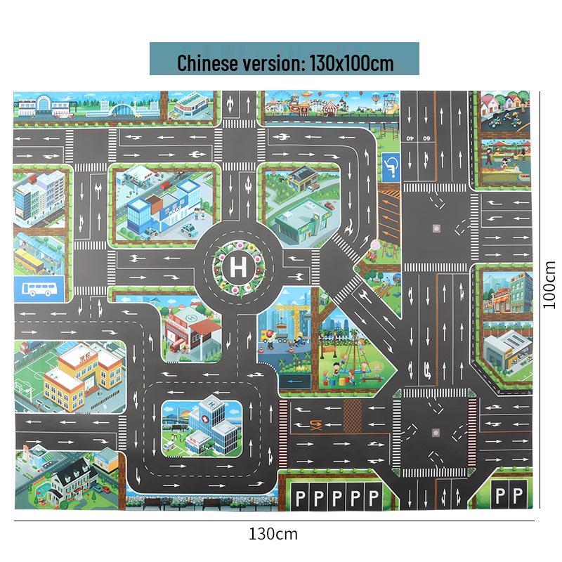 

Двомовний ігровий килимок Міський рух - 130*100 см
