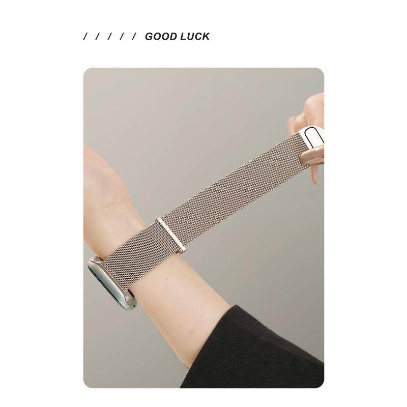 Magnetic Milanese Watch Strap for Apple Watch S11, iWatch 10/9/8/7/SE