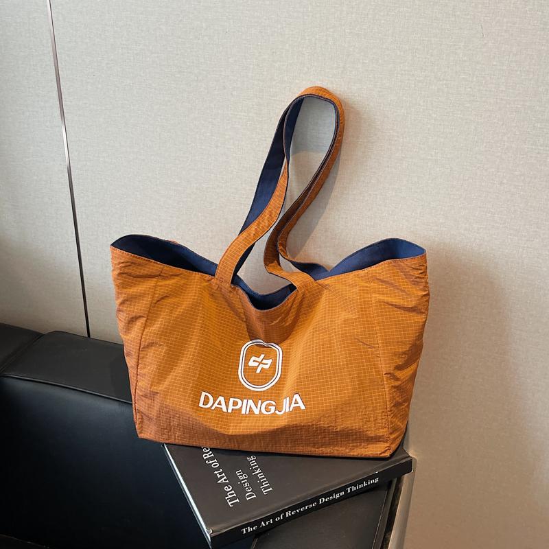 Double-Sided Tote Bag Women's Shoulder Bag Large Capacity Shopping Bag