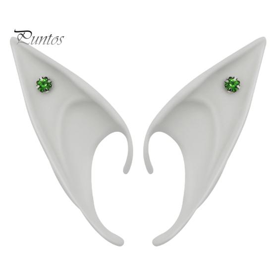 1 par alveører Realistisk høy simulering myke scenerekvisitter Halloween Cosplay silikon alveører