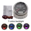 Universal 85mm Car Boat Tachometer Tacho Gauge 0-6000RPM 1-300 Speed Ratio Rev Counters with Trip Hour Meter 7 Colors