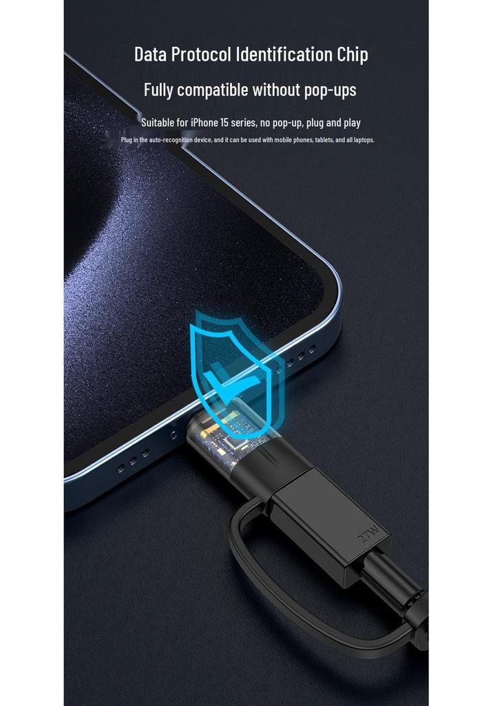 PD Adapter: Lightning Female To Type-C Male for iPhone 15, iPad, Laptop