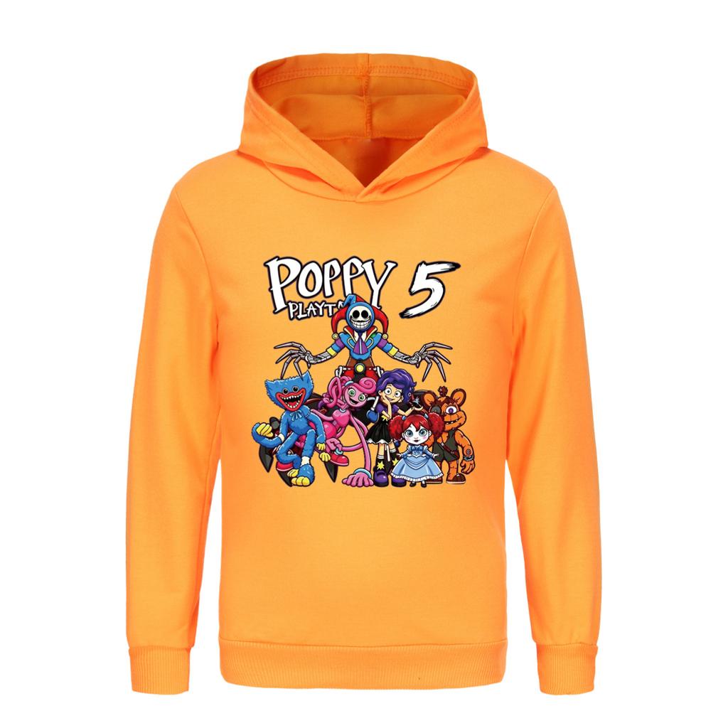 Poppy playtime children's hooded sweatshirt trousers casual sports suit 5707
