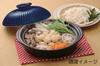 Ginpo Pottery Clay Pot, IH Compatible, Direct Flame Compatible, Chrysanthemum Design, Lapis Lazuli, Size 7, 2-Person Capacity, Banko Ware, Made In