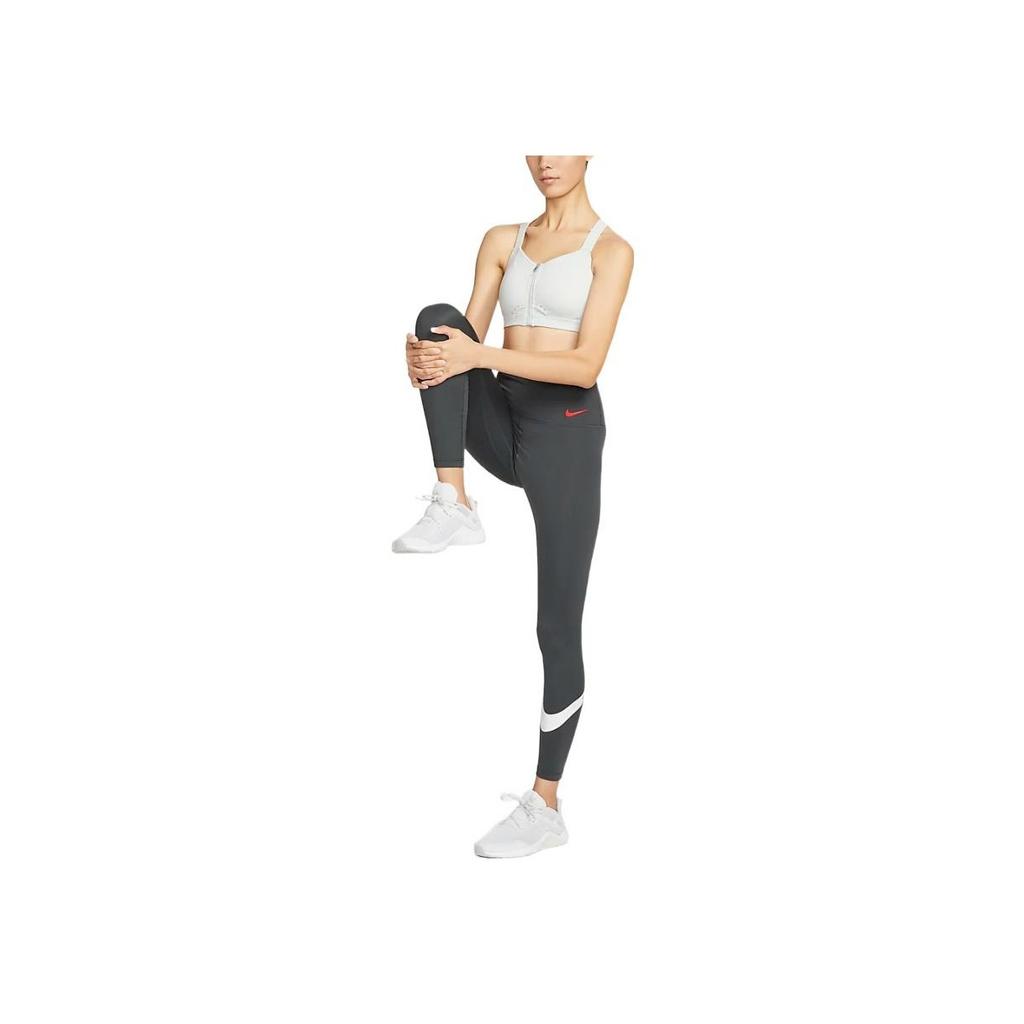 Nike High Waist Printed Training Leggings Women Bottoms Coal-Black FD4071-060