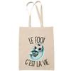 Tote Bag - PLANETEE - Tote Bag « Foot C'est La Vie » - Cotton - Printed In France - Sturdy Handles