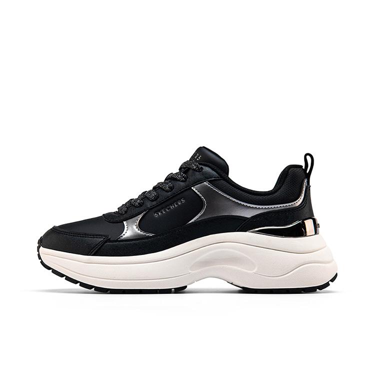 Skechers Sport Comfortable Versatile Low-Top Dad Shoes Women sneakers Black 177447-BLK 35