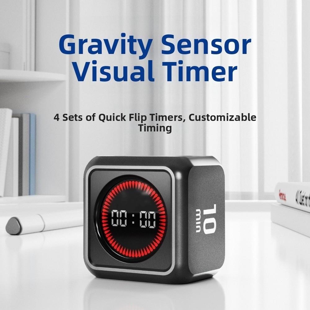 4 Preset Time Gravity Sensing Timer LED Display Countdown Timer Smart Cube Timer  Study Timer