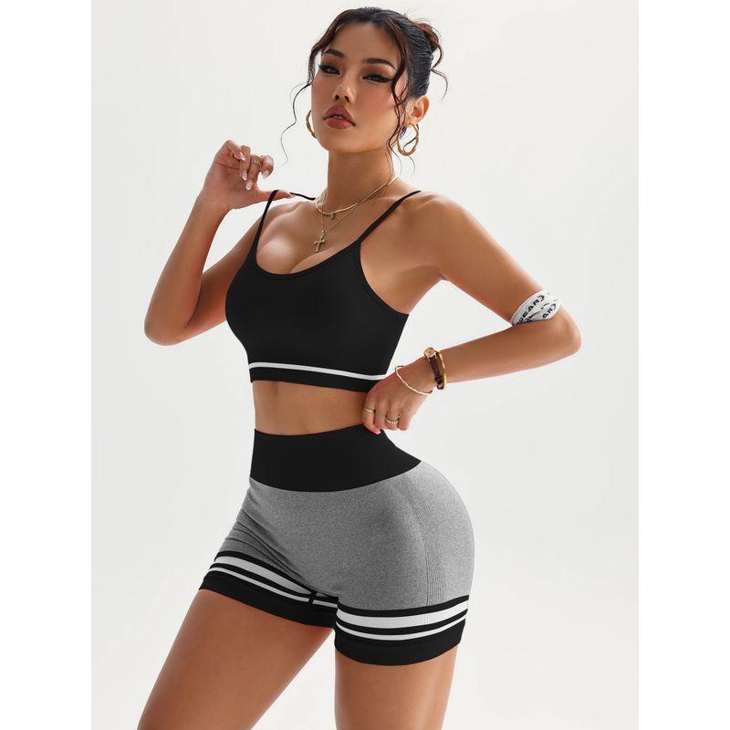 2025 New Yoga Wear Women's Fancy Pilates Training Workout Clothes Sports Running Belt Chest Pad Vest Shorts