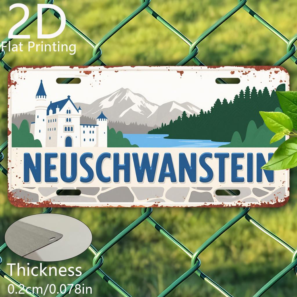 D Flat D Flat pc Packaging D Flat Printing Vintage Sign Decorative Plaque And Ornament (cm X cm) Neuschwans
