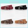 No Ip Product Leather Belt For Women With Zinc Alloy Buckle For Fashion Casual Wear
