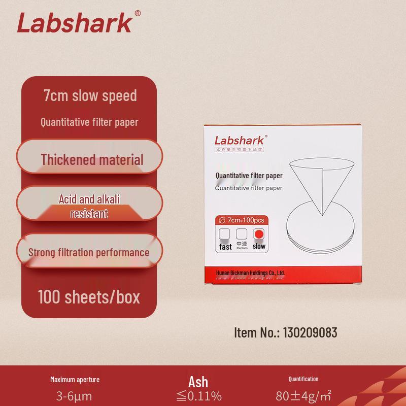 Labshark Laboratory Filter Paper: Fast, Medium, Slow Round Filters for Chemical Analysis