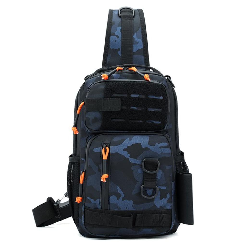 Crossbody Bag Unisex Nylon Multi Pocket Fishing Outdoor