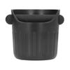 Coffee Grounds Bucket Portable ABS Coffee Knock Box with Skid Resistance Rubber Mat for Home Cafe Bar