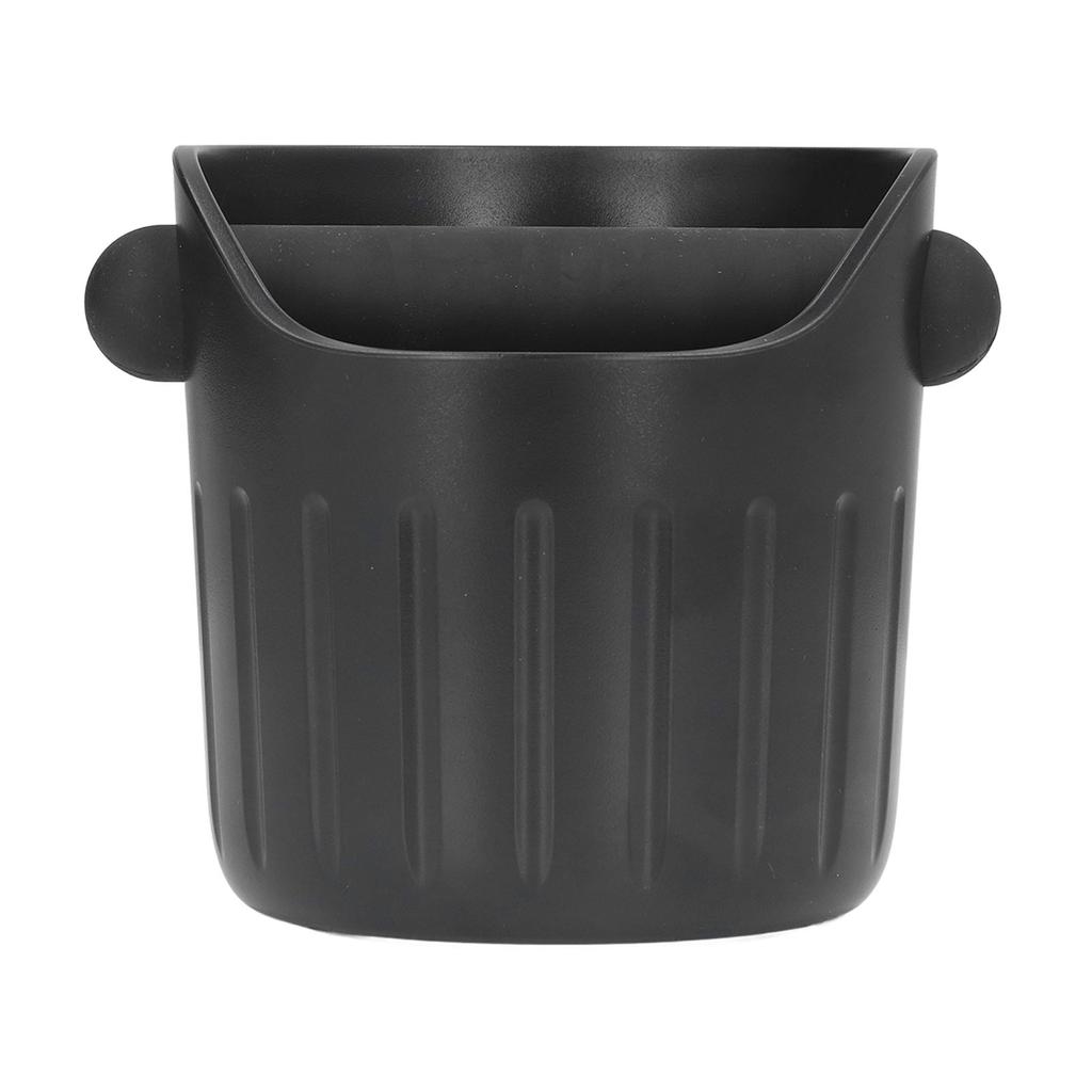 Coffee Grounds Bucket Portable ABS Coffee Knock Box with Skid Resistance Rubber Mat for Home Cafe Bar