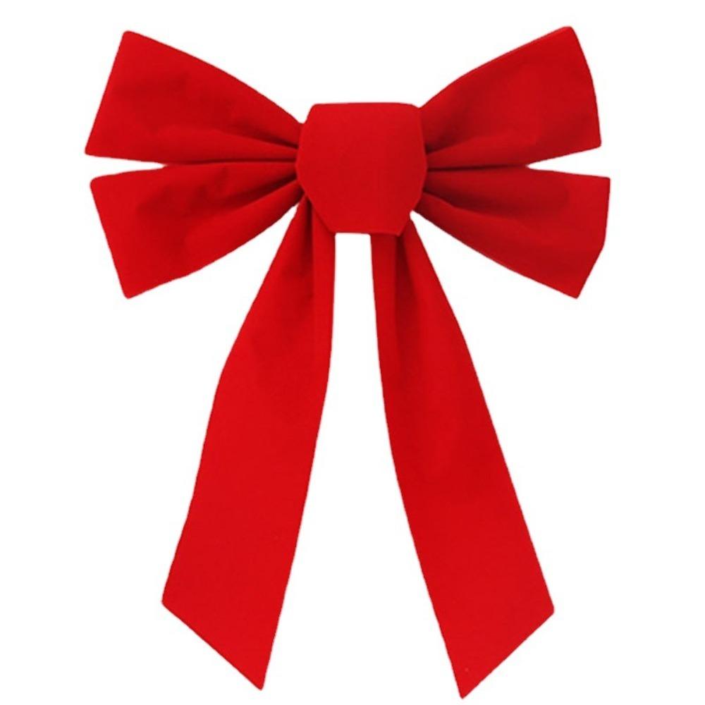 Large Size Christmas Tree Bow DIY Wreath Bow Home Decoration Red Velvet Bow  Wedding