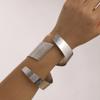 DIEZI Persönlichkeit Unregelmäßige Spiralmanschette Breite Armreifen Vintage Punk Gold Silber Metallarmbänder Für Frauen Männer Mädchen GIft Schmuck