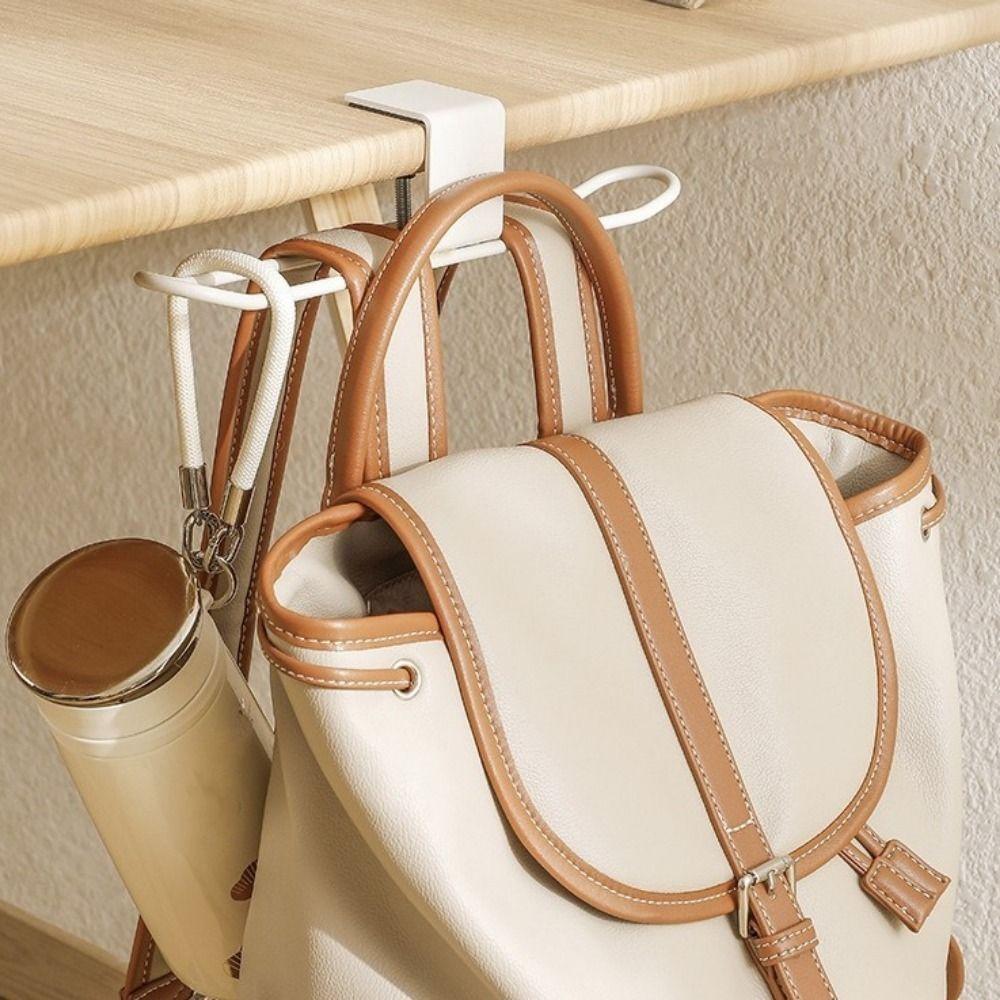 Detachable Desk Side Hanger Adjustable Table Backpack Holder Portable School Bag Hanger  Umbrella