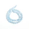 1 Strand Natural Stone Aquamarine Beads 4/6/8/10mm Light Blue Round Gem Beads for DIY Necklace Bracelet Beaded Making Findings