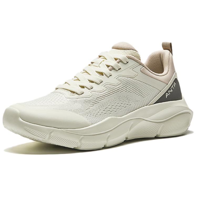 Anta Cushioning Breathable Coverage Low top Casual Running Shoes Men's Coarse Heather Gray Sneakers 912527751-4