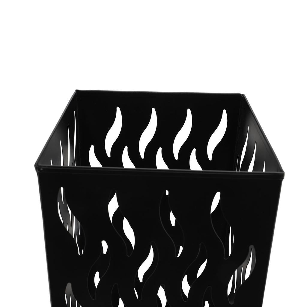 Entryway Umbrella Stand Rain Umbrella Organizer Metal Structure Compact Size Hollow Design Rustproof Coating for Public Places