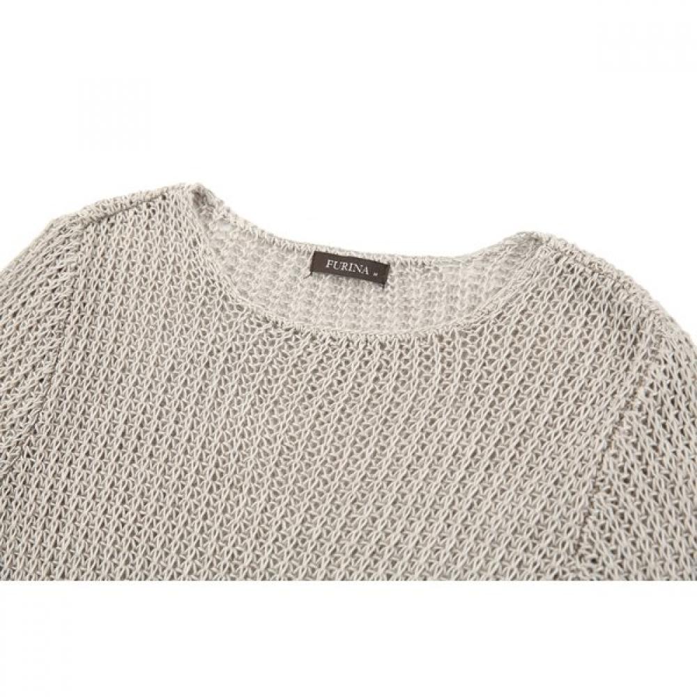 Furina European Linen Round Mesh KniT T shirT