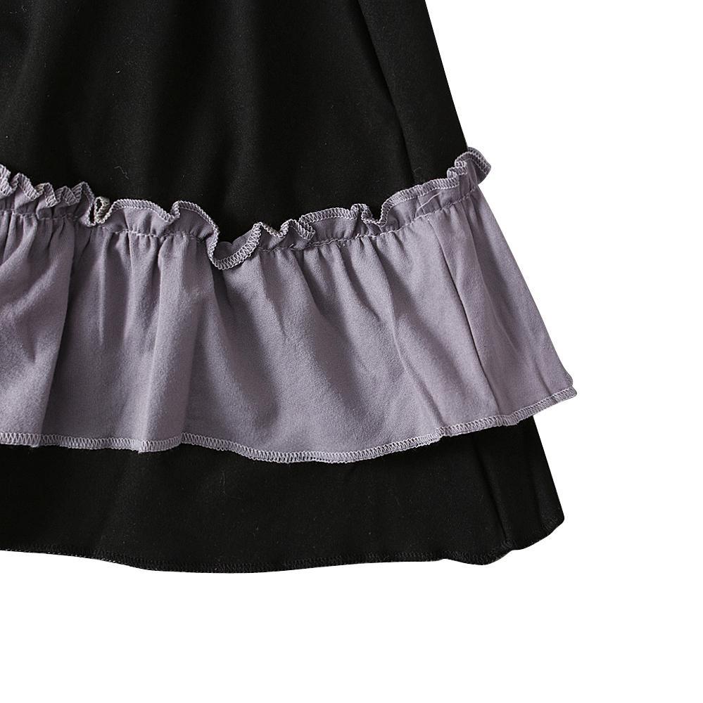 Islamic Muslim Baby Kids Girls Mixed Colors Bowknot Pleated Abaya with Hijab for 1-10 Years