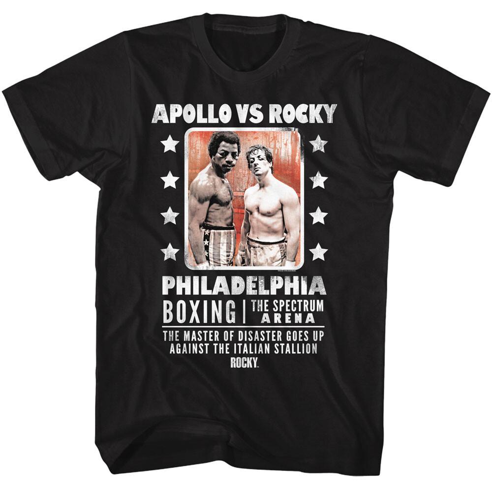 Rocky Boxing Movie Apollo VS Rocky The Spectrum Arena Philadelphia Men T Shirt XXL