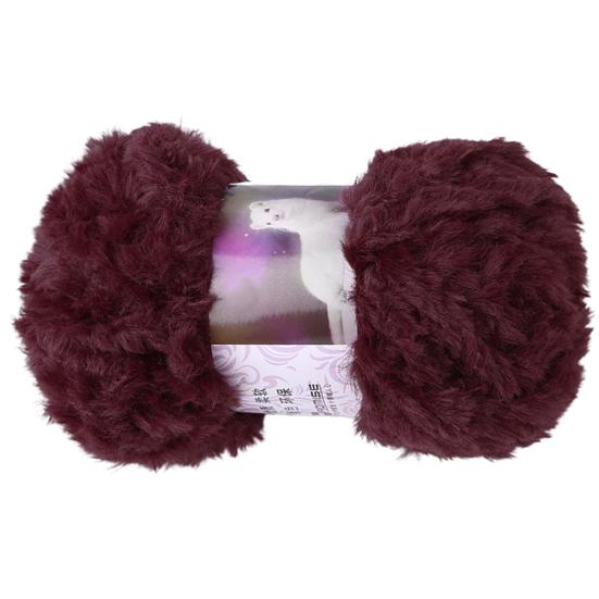 

1 Roll 50g Fluffy Skin-frendly Crochet Thread Polyester Clear Texture Knitting фиолетовый/красный