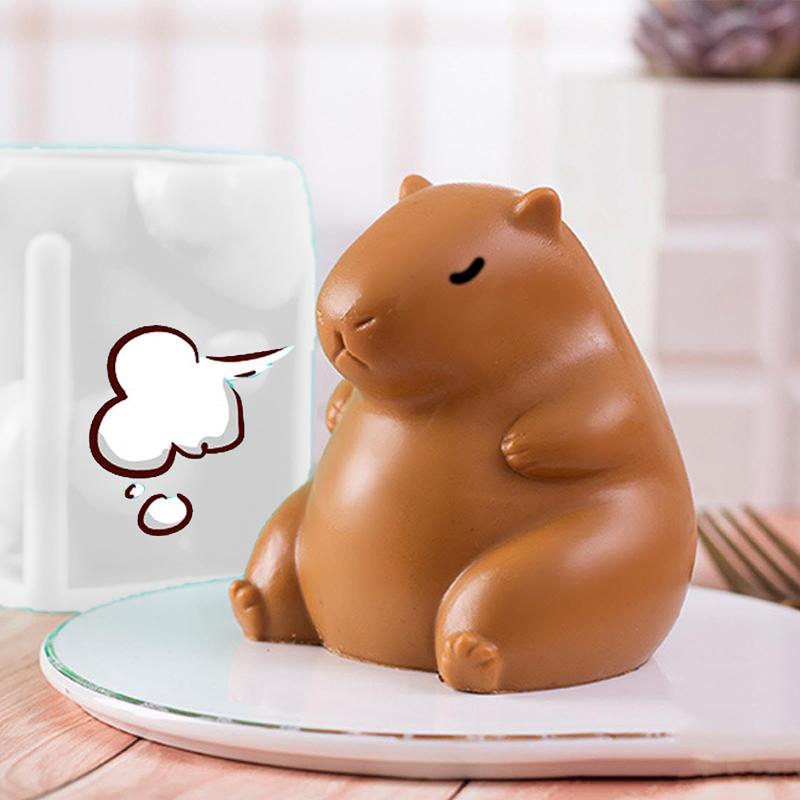 Cute Capybara Silicone Mold Cartoon Animal Milk Jelly Pudding Silicone Mould Home Kitchen Baking Accessories Party Restaurant