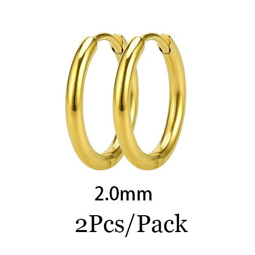6/8/10/12mm Tiny Korean Small Stainless Steel Round Mini Little Good Huggie Hoop Earrings for Women Cartilage Piercing Loop Ring