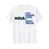 Funny Saying Hola Estoy Aprendiendo Español Learn Spanish T Shirt White Vintage Washed Casual S
