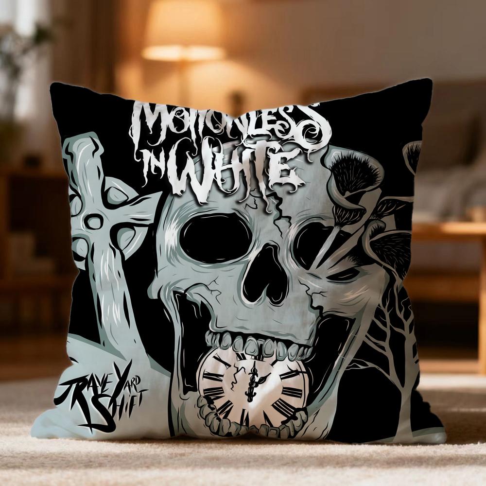 Fashion M-MMotionless In White Cushion Cover Soft Washable Pillow Case Multi-Scene for Couch Bed Travel Office Use