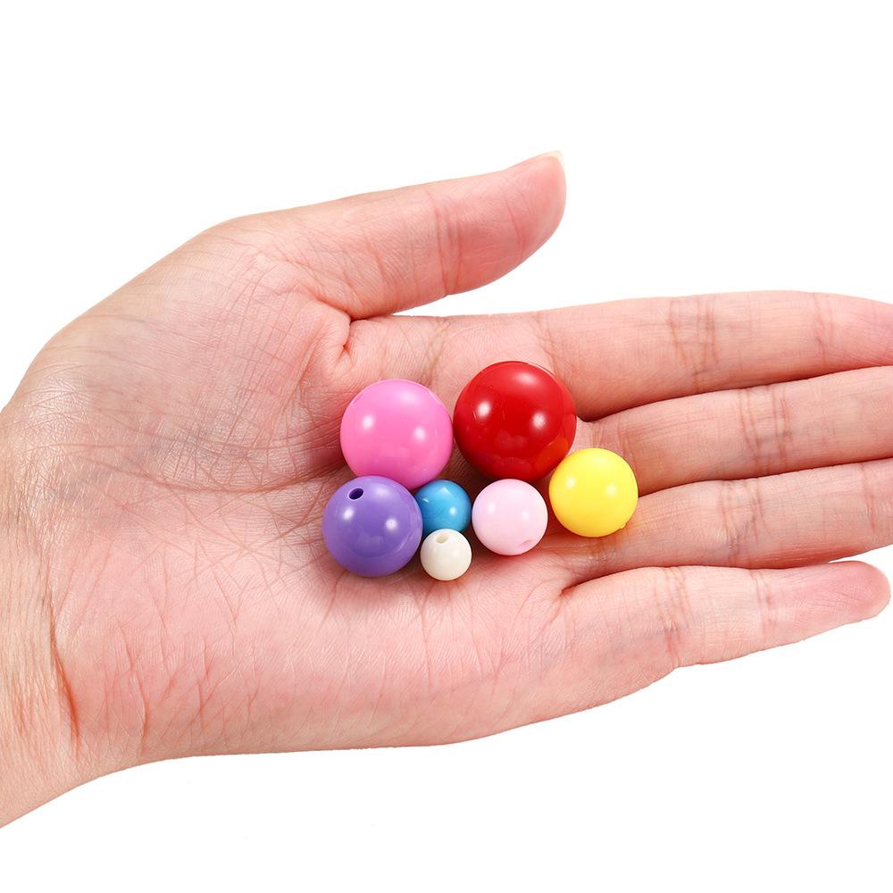 Colorful 6mm Acrylic Rice Spacer Beads for DIY Jewelry and Clothing