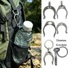 Durable Sports Bottle Hook Grey Camping Hiking Buckle New Titanium Alloy Buckle  Home Decorative