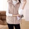 Down cotton vest women's autumn and winter new loose fashion foreign style versatile niche warm vest cotton jacket