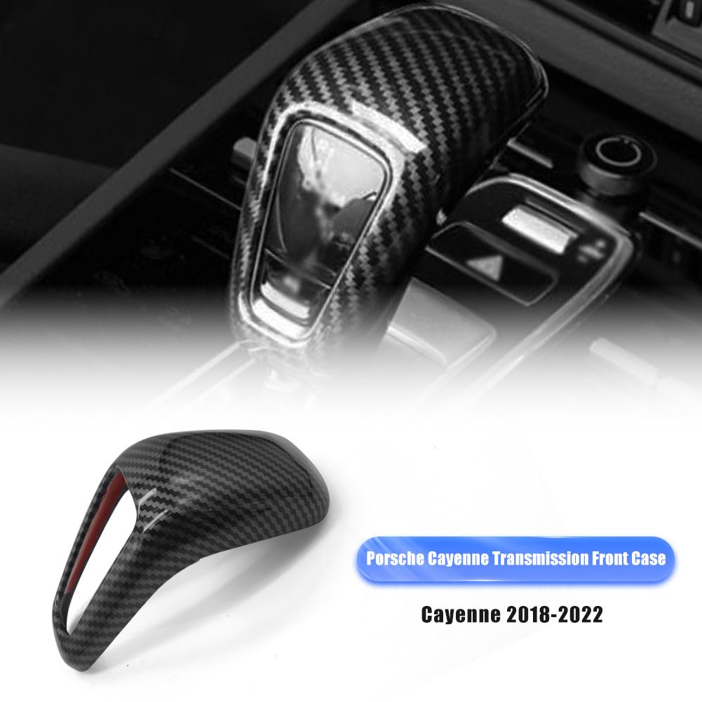 

Декоративные наклейки на ручку переключения передач, совместимые с Porsche Cayenne 2018-2025, Защитный чехол для рычага переключения передач, Головка переключателя чёрный