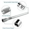 Socket Ratchet Wrench Extension Bar 1/4" 3/8" 1/2" 50/75/100/125/150/250Mm Long Bar Steering Sleeve Connecting Rod Accessories