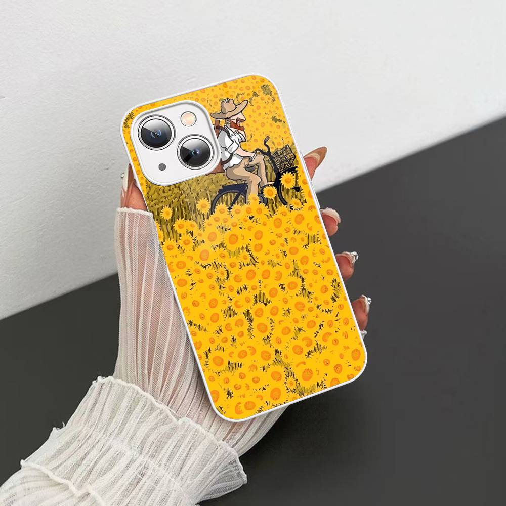 Van Gogh Art Painting For IPhone 14 13 12 Mini 11 Pro XS Max X XR 14 Plus Tempered Glass Cover