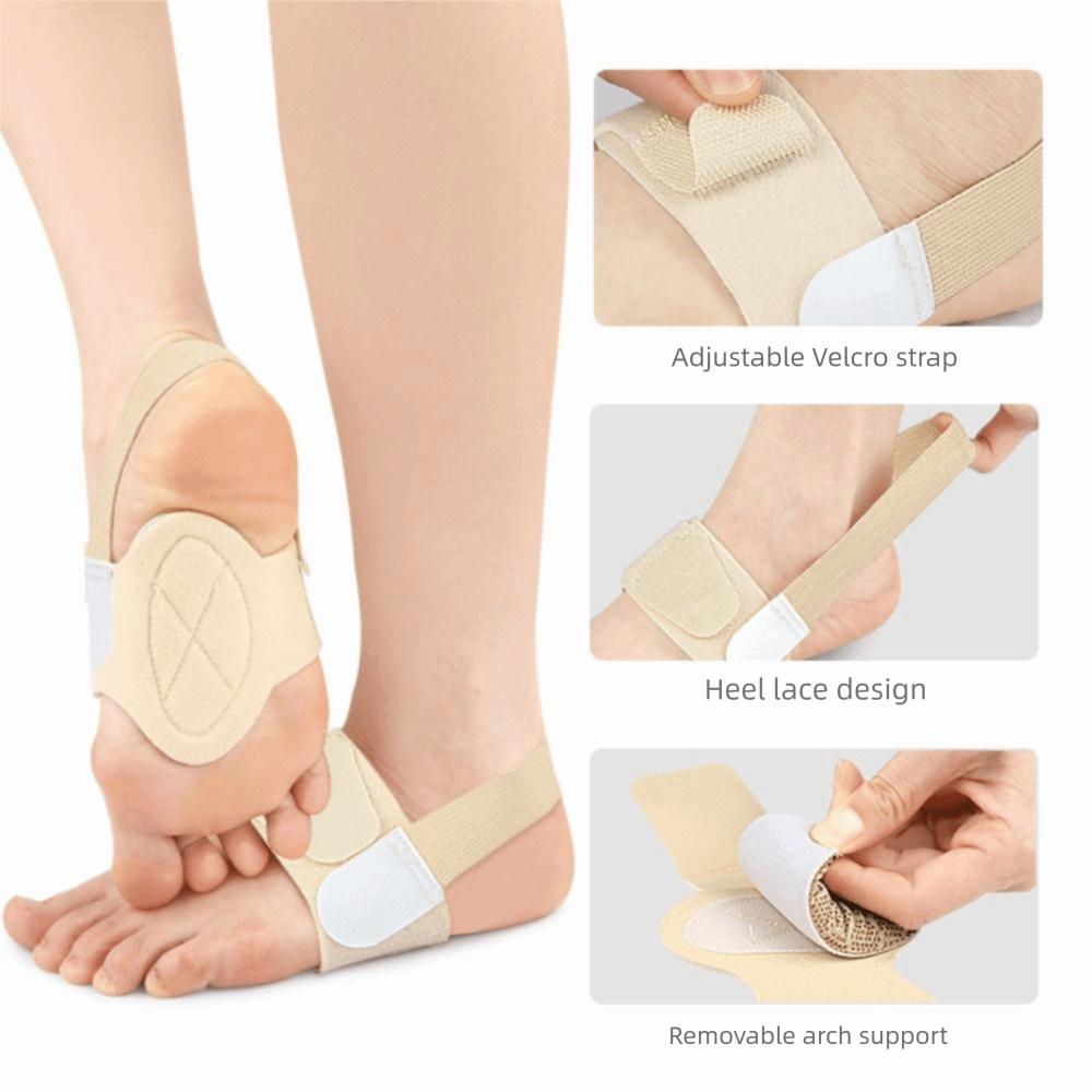 1 Pair Gel Comfort Flat Feet Insoles Adjustable Arch Support Insoles  Plantar Uncomfortable