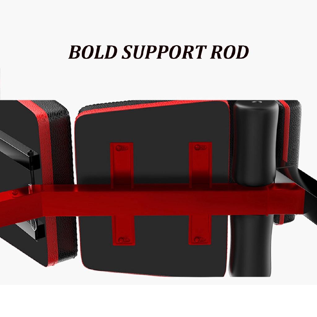 Household Indoor Fitness Equipment Workout Gym Exercise Training Tool Dumbbell Bench Sit Up Stool Fitness Black+Red