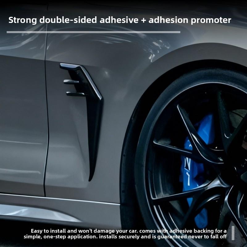 Side Spoiler Tuning Exterior Trim For BMW 4 Series G22 G23 2-Door -2025 Gloss Black Airflow Split Car Side Panel Covers