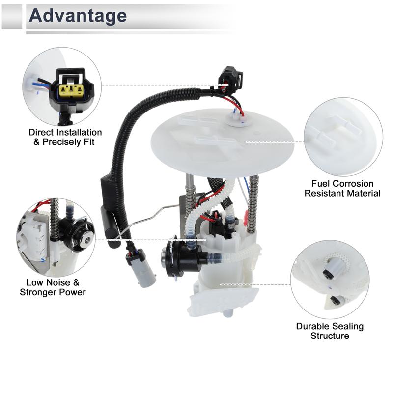 X Autohaux Electric Fuel Pump Assembly for Ford Explorer for Mercury Mountaineer 2001 2002 2003 V6 4.0L Gas No.FE043111B1