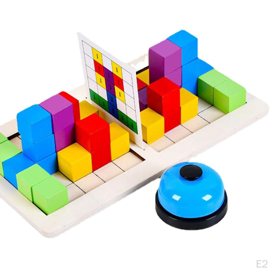 Baby Double Against Blocks Early Education Toys Building -child Logical Training Colorful Brain